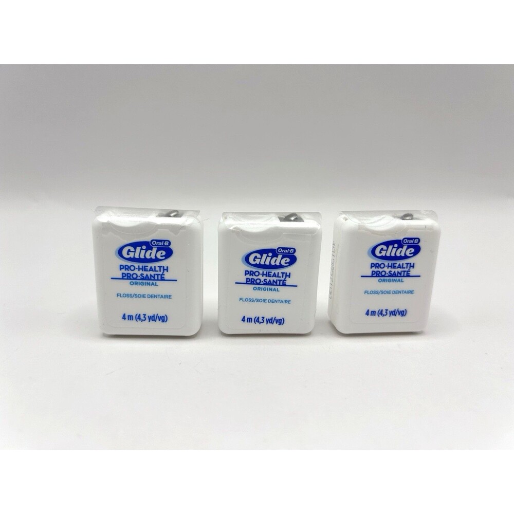 Oral B Glide Pro-Health Original Floss 4m 4.3Yd Travel Size Old Version Lot Of 3 - Picture 7 of 7